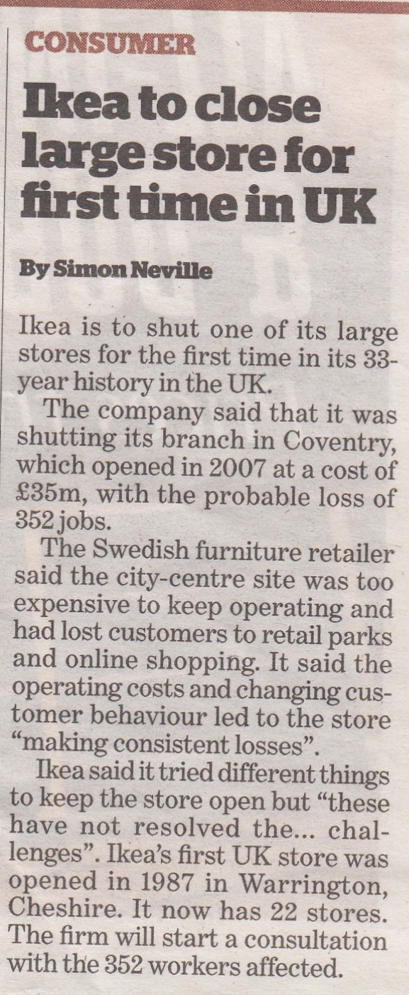Ikea Closure